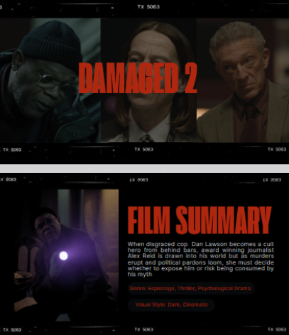 Damaged 2 Pitch Deck poster